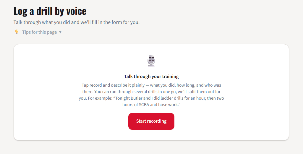 WatchRoom voice logging for training